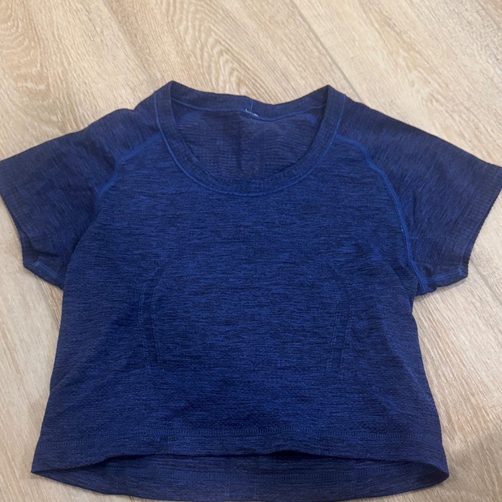 lululemon athletica Navy Blue Short Sleeve Tee